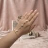 2 - Gold Pearl Daisy Hand Chain Bracelet - The Pastel Gem - Best Anti Tarnish Jewellery Gold Pearl Daisy Hand Chain Bracelet