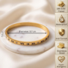 Gold Roman Numeral Bangle