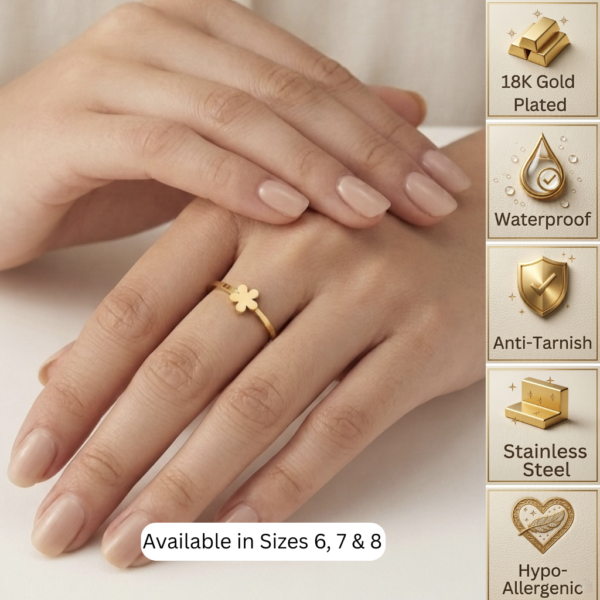Gold Mini Flower Ring