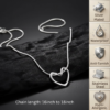Gold Open Heart Pendant Necklace