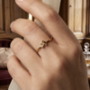 3 - Gold Mini Bow Ring - The Pastel Gem - Best Anti Tarnish Jewellery Gold Mini Bow Ring