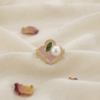 3 - Gold Pearl Clover Ring - The Pastel Gem - Best Anti Tarnish Jewellery Gold Pearl Clover Ring