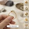 31 - Gold Pearl Cherry Oval Ring - The Pastel Gem - Best Anti Tarnish Jewellery Gold Pearl Cherry Oval Ring