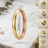 33 Gold Chunky Minimalist Oval Bangle