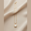 4 - Gold Cushion Stone Pendant Necklace - The Pastel Gem - Best Anti Tarnish Jewellery Gold Cushion Stone Pendant Necklace