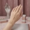 4 - Gold Square Crystal Hand Chain Bracelet - The Pastel Gem - Best Anti Tarnish Jewellery Gold Square Crystal Hand Chain Bracelet