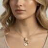 Gold Rose Charm Necklace