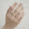 Gold Honeycomb Shell Ring