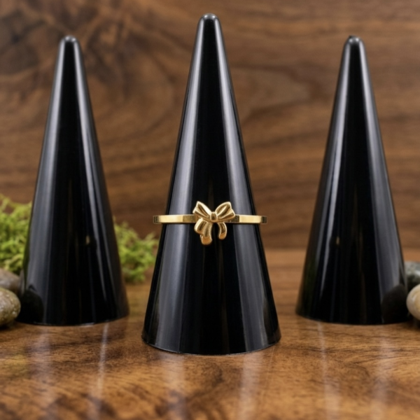 5 - Gold Mini Bow Ring - The Pastel Gem - Best Anti Tarnish Jewellery Gold Mini Bow Ring
