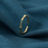 Gold Bamboo Crystal Ring