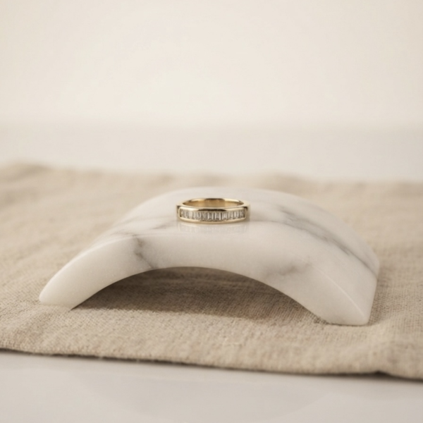 Gold Channel Cut Eternity Ring
