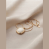 6 - Gold Cushion Stone Pendant Necklace - The Pastel Gem - Best Anti Tarnish Jewellery Gold Cushion Stone Pendant Necklace