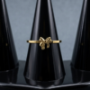 6 - Gold Mini Bow Ring - The Pastel Gem - Best Anti Tarnish Jewellery Gold Mini Bow Ring