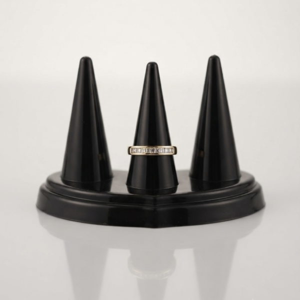 Gold Channel Cut Eternity Ring