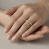 Gold Honeycomb Shell Ring