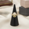 9 - Gold Pearl Cherry Oval Ring - The Pastel Gem - Best Anti Tarnish Jewellery Gold Pearl Cherry Oval Ring