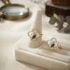 9 - Gold Pearl Clover Ring - The Pastel Gem - Best Anti Tarnish Jewellery Gold Pearl Clover Ring