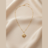 Gold Opal Sunburst Necklace
