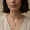 Gold Opal Sunburst Necklace