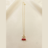 97 - Gold Cherry Pendant Necklace - The Pastel Gem - Best Anti Tarnish Jewellery Gold Cherry Pendant Necklace