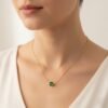 Crystal Solitaire Necklace - The Pastel Gem - Imitation Jewellery - 2 Gold Crystal Solitaire Pendant Necklace