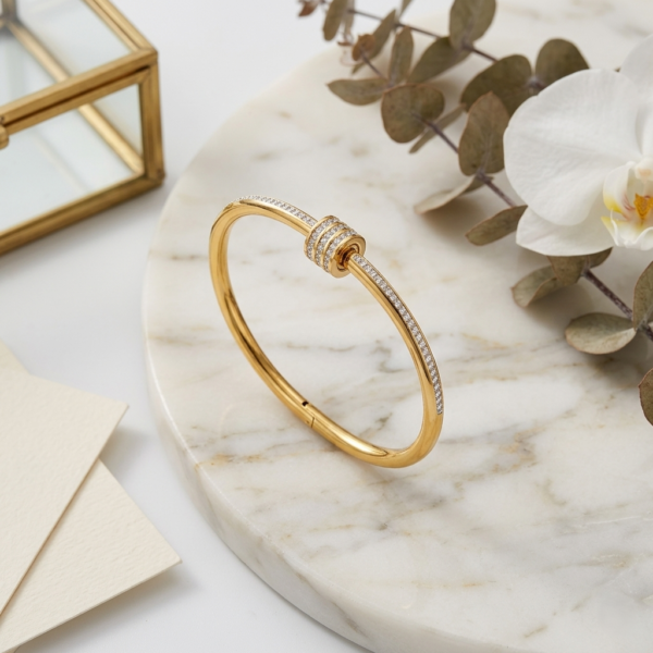 IMG_1461 Gold Pave Hinged Bangle
