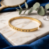 Gold Roman Numeral Bangle