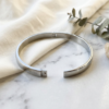 Silver Minimalist Oval Bangle