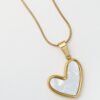 Pearl Heart Pendant Necklace