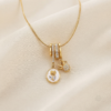 Gold Rose Charm Necklace
