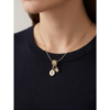 Gold Rose Charm Necklace