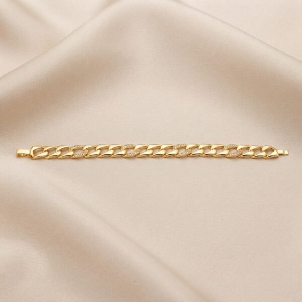 IMG_2643 Gold Pavé Curb Bracelet