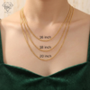 Necklace Chain Length - The Pastel Gem Blossom Charm Necklace