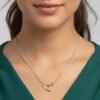 Gold Open Heart Pendant Necklace