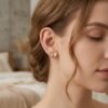 The Pastel Gem - Best Luxury Jewellery Brand - Crystal Bow Studs Earrings - 4 Crystal Bow Stud Earrings
