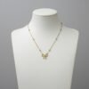 The Pastel Gem - Best Luxury Jewellery Brand - Golden Bow Necklace - 5-10 Gold Bow Beaded Necklace