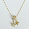 Sparkling Celestial Bow Charm Necklace